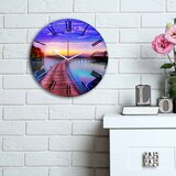 Opviq MDF Zidni sat 30cm Šareni Cene