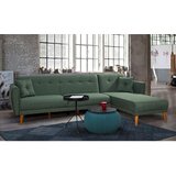 Atelier Del Sofa Temno zelena raztegljiva kotna sedežna garnitura Aria – | Shoptok.si