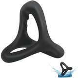  Prsten za penis i testise s točkastom površinom (crni) | shoptok.hr