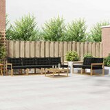  Set vanjskih sofa 7 pcs Bijela i crna 79 x 79 x 37 cm | shoptok.hr