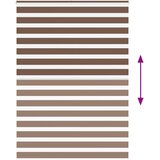 Zebra zavjesa Smeđa 155x230 cm Širina tkanine 150,9 cm Poliester | Shoptok.si
