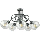  Plafonski luster EVIE 5xE27/60W/230V antracit/prozirno | Eponuda.com