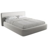 Makamii Svijetlo sivi tapecirani bračni krevet s prostorom za odlaganje s podnicom 160x200 cm Kiana – | shoptok.hr