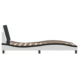  Okvir kreveta s LED-om bez madraca Zadar bijelo-crni 100 x 200 cm | shoptok.hr