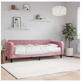 vidaXL Dnevna postelja z vzmetnico roza 80x200 cm žamet Cene