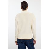 Trendyol Ecru Wide Fit Basic Color Blocked Knitwear Sweater | ePonuda.com