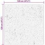  Tepih HUARTE kratkih vlakana mekani i perivi crni 120x120 cm | shoptok.hr
