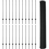  Stubovi ograde 22 kom U-kanal siva 120 cm čelik šesterokutna ograda siva 1.2x50 m čelik | shoptok.hr