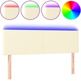  LED uzglavlje krem 144 x 5 x 78/88 cm od umjetne kože | Eponuda.com