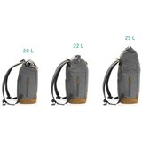 Fillikid torba/ruksak za pelene Rolltop Berlin, crna melange | shoptok.hr