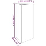  Posuda za sadnju 40 x 34 5 x 75 cm od čelika COR-TEN | shoptok.hr