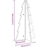  Drveno ukrasno božićno drvce 69,5 cm od masivne borovine | Eponuda.com