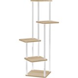 Kondela Stojalo za rože, bela/hrast sonoma, ADITE | Shoptok.si