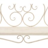 Vrtna klupa 132 cm metalna antikna bijela | Eponuda.com