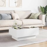  Stolić za kavu LED bijeli 70 x 50 x 30 cm od konstruiranog drva | Eponuda.ba