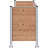  Ograja za koš za smeti Rjava 161 x 85 x 115 cm Aluminij in WPC, (5000241926) | Shoptok.si