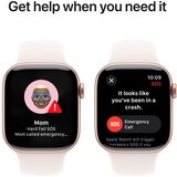 Apple Watch Series 10 GPS 42mm S/M MWWH3QF/A Aluminij kucište Rosegold Sportska narukvica Blassrosa | shoptok.hr