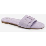 Resti Royalfashion Purple women's flip-flops with buckle Rydr | Shoptok.si
