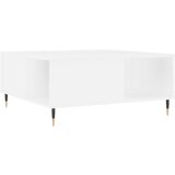 Maison Chic Klubska mizica - kavna mizica - Nizka mizica bela 80x80x36,5 cm inženirski les, (21754958) | Shoptok.si