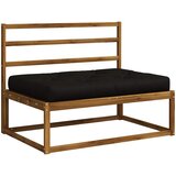  Jastučić za palete VIANEN 100% poliester Crna 120 x 60 x 12 cm | shoptok.hr