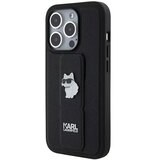  Originalna torbica KARL LAGERFELD Hardcase KLHCP14XGSACHPK za iPhone 14 Pro Max (Gripstand Saffiano choupette PIN / crna | shoptok.hr