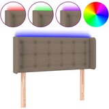  Posteljno vzglavje taupe 83x16x78/88 cm blago, (20938570) | Shoptok.si
