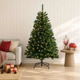  Umjetno božićno drvce s nogom 150 cm 150 LED lampica - Srednje zelena Ø 80 x 150 cm s 150 LED dioda | shoptok.hr
