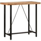 vidaXL Barska miza 110x55x107 cm trden akacijev les in železo | Shoptok.si