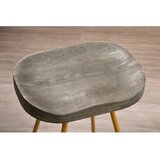 Premier Housewares Barsko stol iz masivnega bresta v zlati barvi/v naravni barvi (višina sedeža 78 cm) District – | Shoptok.si