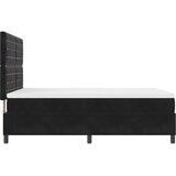  Krevet s opruga kutije s madracem Crna 140 x 200 cm Baršun | shoptok.hr