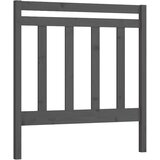 Maison Chic posteljno vzglavje - vzglavna omarica - nočna omarica sivo 106x4x100 cm trdna borovina, (21705617) Cene