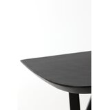 Light & Living Mat črna stranska mizica iz masivne akacije 44x160 cm Quenza – | Shoptok.si