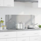 vidaXL Kuhinjski Backsplash Svetlo siva Kaljeno steklo 100 x 40 x 0.6 cm Cene