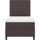  Box Spring Postelja z Vzmetnico Temno Rjava 80x200 cm Tkanina, (22081073) | Shoptok.si