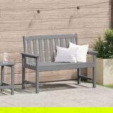 vidaXL klop za vrt svetlo siva 120 cm hdpe | Shoptok.si