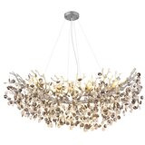 Globo 64138H3S - Luster na sajli QUEENA 10xE14/40W/230V srebrna | Eponuda.com