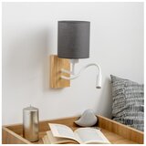  Brilagi - LED zidna lampa NUBILA WOOD 1xE27/25W/230V + LED/3W hrast/antracit | Eponuda.com