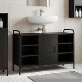  Kupaonski ormar Crni hrast 95 x 34 x 61 cm Konstruirano drvo Cijene