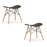 Brandless Tabure CORFU - črn x 2, (22044614) | Shoptok.si