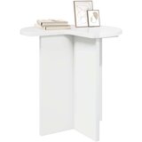  Bocni stol Bijela visokog sjaja Ø 39 x 38 cm Konstruirano drvo - Bijela visokog sjaja 1 | shoptok.hr