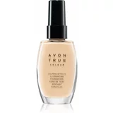 Avon True Colour pomirjajoči tekoči puder za osvetlitev kože odtenek Almond 30 ml