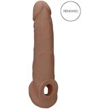 REALROCK Penis Sleeve 9 - ovoj za penis (21,5 cm) - temno naraven | Shoptok.si