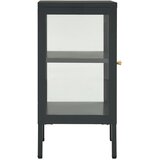  Komoda antracit 38 x 35 x 70 cm od čelika i stakla | Eponuda.com