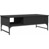  Stolić za kavu crni 100 x 50 x 35 cm konstruirano drvo i metal | Eponuda.ba