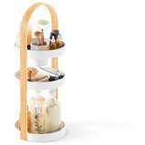 Umbra Leseni organizator za kopalnico v beli in naravni barvi Bellwood - Umbra | Shoptok.si