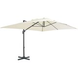 vidaXL Previsni senčnik z aluminijastim drogom 400x300 cm peščen | Shoptok.si