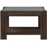  Stolić za kavu LED smeđa boja hrasta 73x53x45 cm drveni | shoptok.hr
