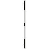 Stensko posteljno vzglavje črno 140x3x110 cm trdna borovina, (20738165) | Shoptok.si