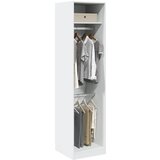 vidaXL Garderobna omara bela 50x50x200 cm iverna plošča | Shoptok.si