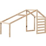 vidaXL krevet na kat s krovom 90 x 190 cm od masivne borovine | shoptok.hr